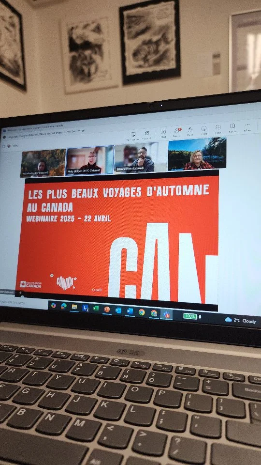 @tegsadventure presenting to travel agents from across France and other French speaking countries through @explorecanada about the beauty of Haliburton Forest and @onhighlands in the fall! 

Don't mind the slightly munchkin voice. It is sped up from 10 minutes to 5 minutes. 😅

#comewander #Haliburtonforest #MyHaliburtonHighlands #discoveron #explorecanada #forglowinghearts